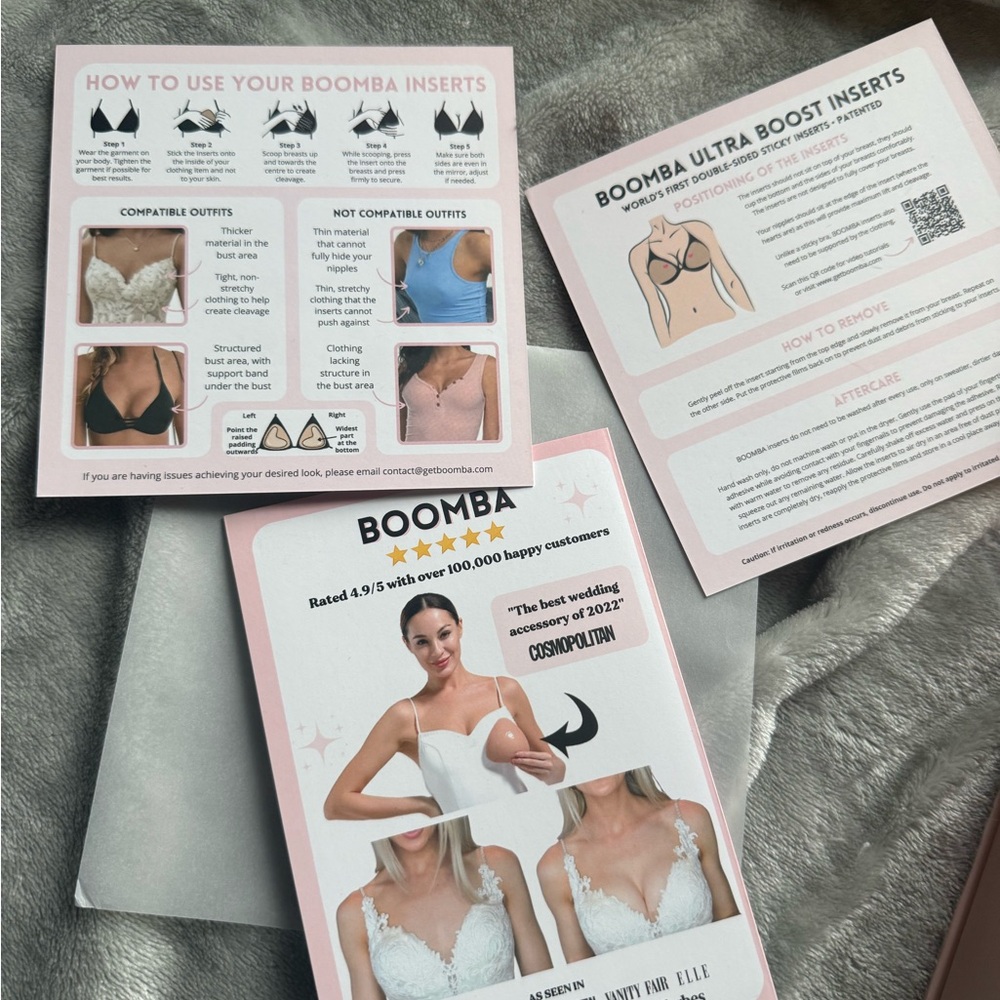 Boomba Ultra Boost Bra Inserts - Picture 3 of 6